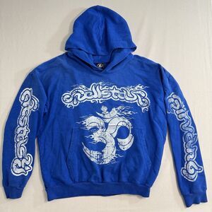 Hellstar Blue Pullover Hoodie Adult Size XL